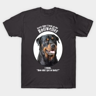 Lucky Rottweiler T-Shirt